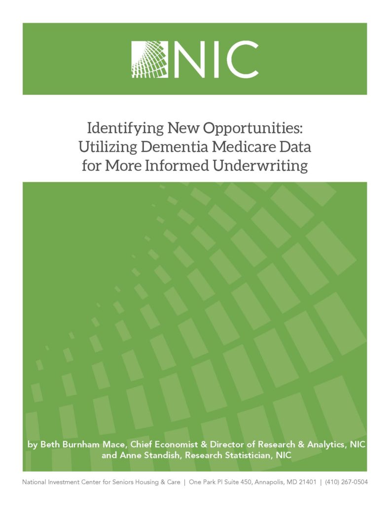 NIC White Paper: Identifying New Opportunities: Utilizing Dementia Medicare Data for More Informed Underwriting